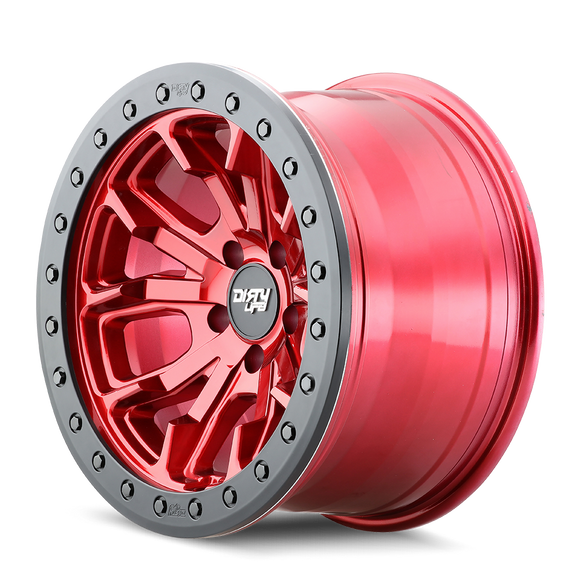 17x9 Dirty Life DT-1 Crimson Candy Red 5x127 ET-12 CB78.1 Wheel Rim