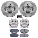 PowerStop OE Stock Replacement Low-Dust Ceramic Brake Pad, Rotor and Caliper Kit