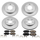 PowerStop Genuine Geomet Coated Rotor and Low-Dust Ceramic Brake Pad Kit