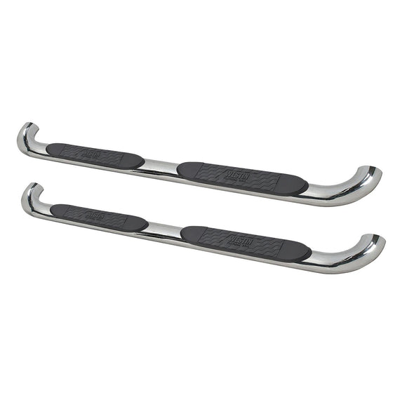 Westin Platinum 4 Oval Nerf Step Bars Polished Polished Stainless Steel 21-4080
