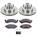 PowerStop OE Stock Replacement Low-Dust Ceramic Brake Pad and Rotor Kit