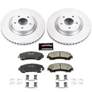 PowerStop Genuine Geomet Coated Rotor and Low-Dust Ceramic Brake Pad Kit
