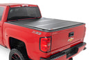 Rough Country Hard Tri-Fold Flip Up Bed Cover 5'9" Bed For Chevy GMC 1500 14-18