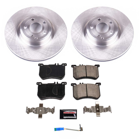 PowerStop OE Stock Replacement Low-Dust Ceramic Brake Pad and Rotor Kit