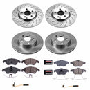 PowerStop OE Stock Replacement Low-Dust Ceramic Brake Pad and Rotor Kit