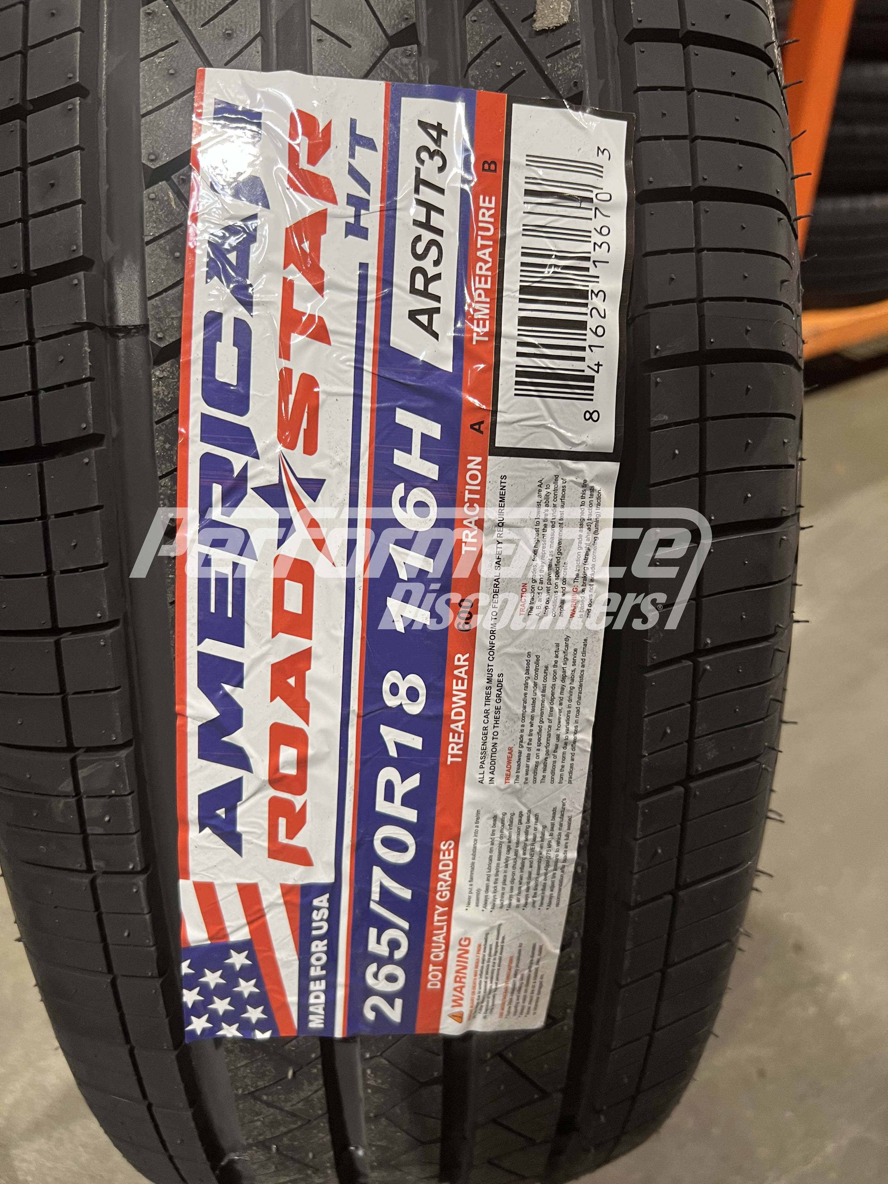 American Roadstar H/T Tire(s) 265/70R18 116H SL BSW 265 70 18 2657018