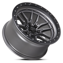 17x9 Lock Off-Road Krawler Matte Gray Matte Black 6x135 ET-12 Wheel Rim-1