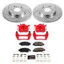 PowerStop Z23 Daily Driver Carbon-Fiber Ceramic Pads Drilled & Slotted Rotor & C