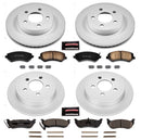 PowerStop Genuine Geomet Coated Rotor and Low-Dust Ceramic Brake Pad Kit