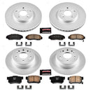 PowerStop Genuine Geomet Coated Rotor and Low-Dust Ceramic Brake Pad Kit