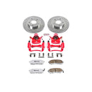 PowerStop Z26 Street Performance Ceramic Brake Pad, Drilled Slotted Rotor, and C