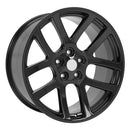 22" Replica Wheel DG51 Fits Dodge RAM Rim 22x10 Black Wheel