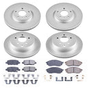 PowerStop Genuine Geomet Coated Rotor and Low-Dust Ceramic Brake Pad Kit