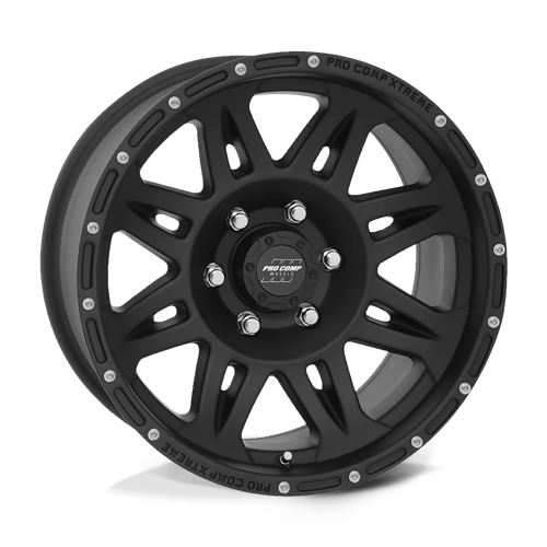 17X8 Pro Comp Alloys PA5 Torq Flat Black 6x139.7 ET0 Wheel Rim