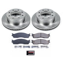 PowerStop OE Stock Replacement Low-Dust Ceramic Brake Pad and Rotor Kit