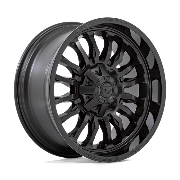 20x10 Fuel Off-Road D796 Arc Matte Black Gloss Black Lip 8x165.1 ET-18 Wheel