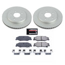 PowerStop Genuine Geomet Coated Rotor and Low-Dust Ceramic Brake Pad Kit