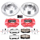 PowerStop Z36 Truck and SUV Ceramic Brake Pad, Drilled & Slotted Rotor, and Cali