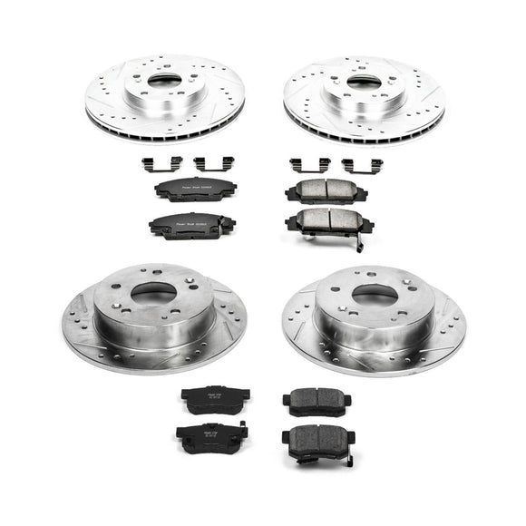 PowerStop Z23 Daily Driver Carbon-Fiber Ceramic Brake Pad and Drilled & Slotted