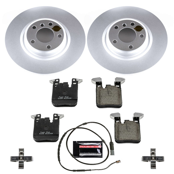 PowerStop Genuine Geomet Coated Rotor and Carbon-Fiber Ceramic Brake Pad Kit
