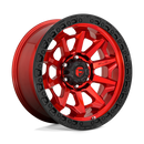 17X9 Fuel D695 Covert Candy Red Black Bead Ring 5X150 ET-12 wheel/rim