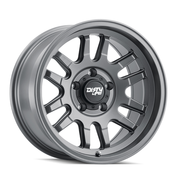 17x9 Dirty Life Canyon Satin Graphite 6x135 ET0 CB87.1 Wheel Rim