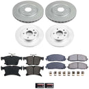 PowerStop Genuine Geomet Coated Rotor and Low-Dust Ceramic Brake Pad Kit