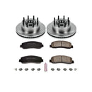 PowerStop OE Stock Replacement Low-Dust Ceramic Brake Pad and Rotor Kit