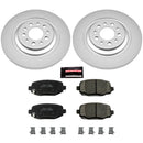 PowerStop Genuine Geomet Coated Rotor and Low-Dust Ceramic Brake Pad Kit