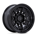 17x8.5 Black Rhino BR021 Mondo Matte Black Gloss Black Lip 6x139.7 ET-10 Wheel