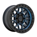 17X9 KMC KM549 GRS Midnight Blue With Gloss Black Lip 6X139.7 ET0 wheel/rim-4