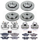 PowerStop OE Stock Replacement Low-Dust Ceramic Brake Pad, Rotor and Caliper Kit