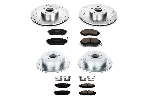 PowerStop Z23 Daily Driver Carbon-Fiber Ceramic Brake Pad and Drilled & Slotted