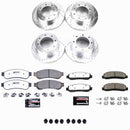 PowerStop Z36 Carbon-Fiber Ceramic Brake Pad with Drilled and Slotted Rotor Kit