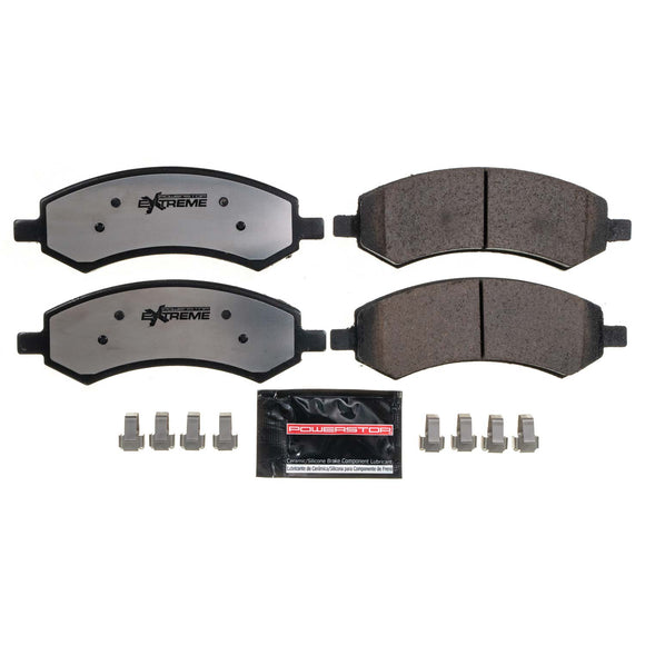 PowerStop Z36 Truck And Tow Carbon-Fiber Ceramic Brake Pads With Hardware