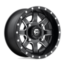 14X7 Fuel UTV D538 Maverick Matte Black Milled 4X110 ET13 wheel/rim
