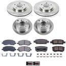 PowerStop OE Stock Replacement Low-Dust Ceramic Brake Pad and Rotor Kit