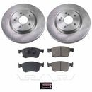 PowerStop OE Stock Replacement Low-Dust Ceramic Brake Pad and Rotor Kit