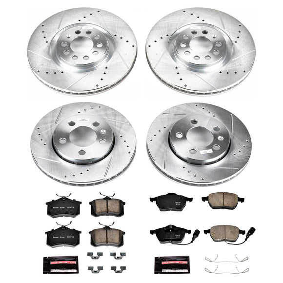 PowerStop Z23 Daily Driver Carbon-Fiber Ceramic Brake Pad and Drilled & Slotted