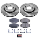 PowerStop OE Stock Replacement Low-Dust Ceramic Brake Pad and Rotor Kit
