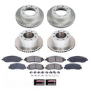 PowerStop Semi-Coated Rotor and Low-Dust Ceramic Brake Pad Kit
