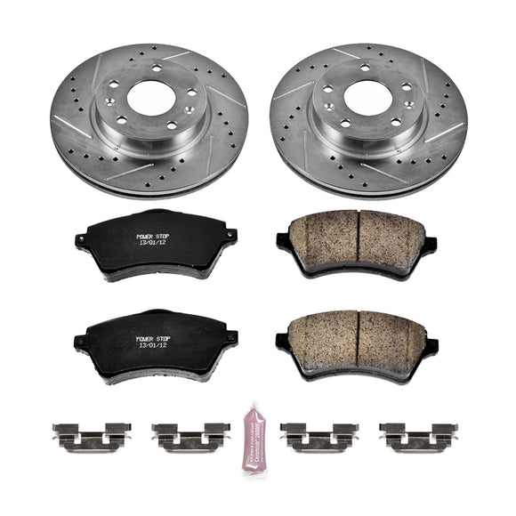 PowerStop Z23 Daily Driver Carbon-Fiber Ceramic Brake Pad and Drilled & Slotted