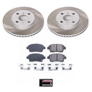 PowerStop Semi-Coated Rotor and Low-Dust Ceramic Brake Pad Kit