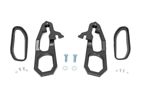 Rough Country Tow Hook Brackets And Bezel Combo For Ram 1500 4WD 2019-2021