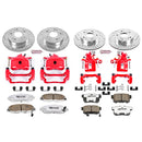 PowerStop Z26 Street Performance Ceramic Brake Pad, Drilled Slotted Rotor, and C
