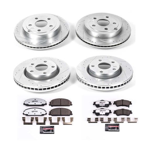 PowerStop Z26 Street Performance Ceramic Brake Pad and Drilled & Slotted Rotor K