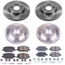 PowerStop OE Stock Replacement Low-Dust Ceramic Brake Pad and Rotor Kit