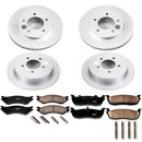 PowerStop Genuine Geomet Coated Rotor and Low-Dust Ceramic Brake Pad Kit