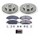 PowerStop OE Stock Replacement Low-Dust Ceramic Brake Pad and Rotor Kit