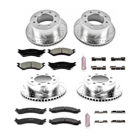 PowerStop Z23 Daily Driver Carbon-Fiber Ceramic Brake Pad and Drilled & Slotted